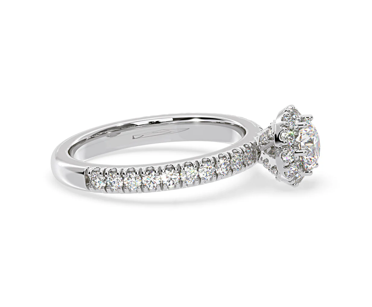 Alessandra Diamond Engagement Ring Platinum 1.10CT G/VS1 - Image 69