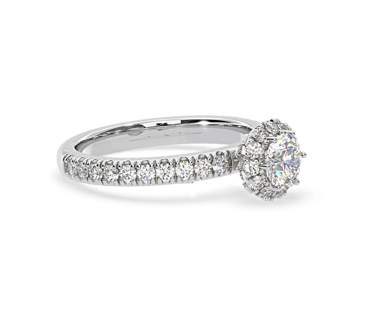 Alessandra Diamond Engagement Ring Platinum 1.10CT G/VS1 - Image 75