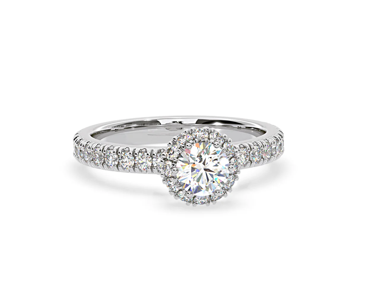 Alessandra Diamond Engagement Ring Platinum 1.10CT G/VS1 - Image 84