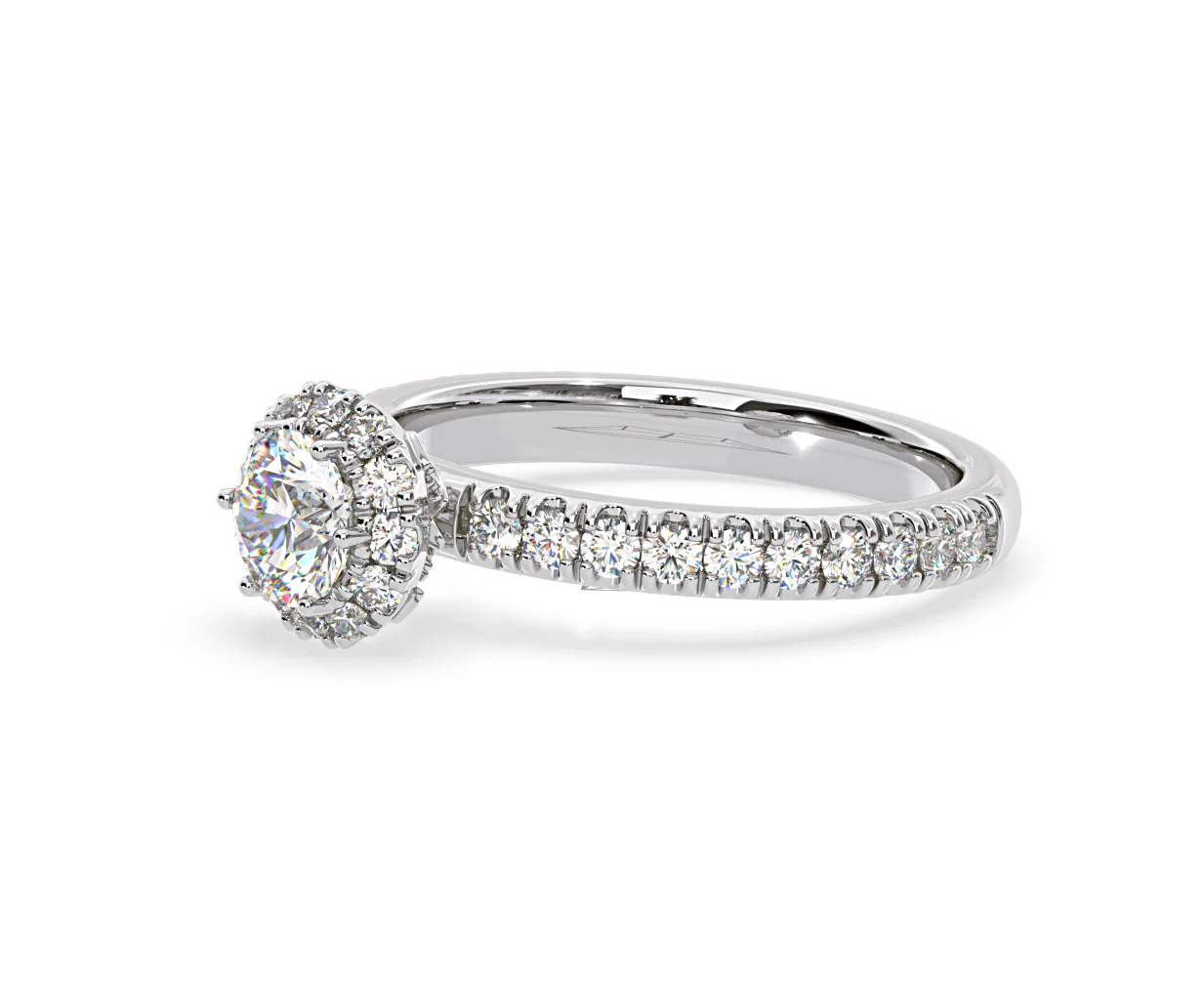 Alessandra Diamond Engagement Ring 18KW Gold 1.10CT G/SI2 - Image 18