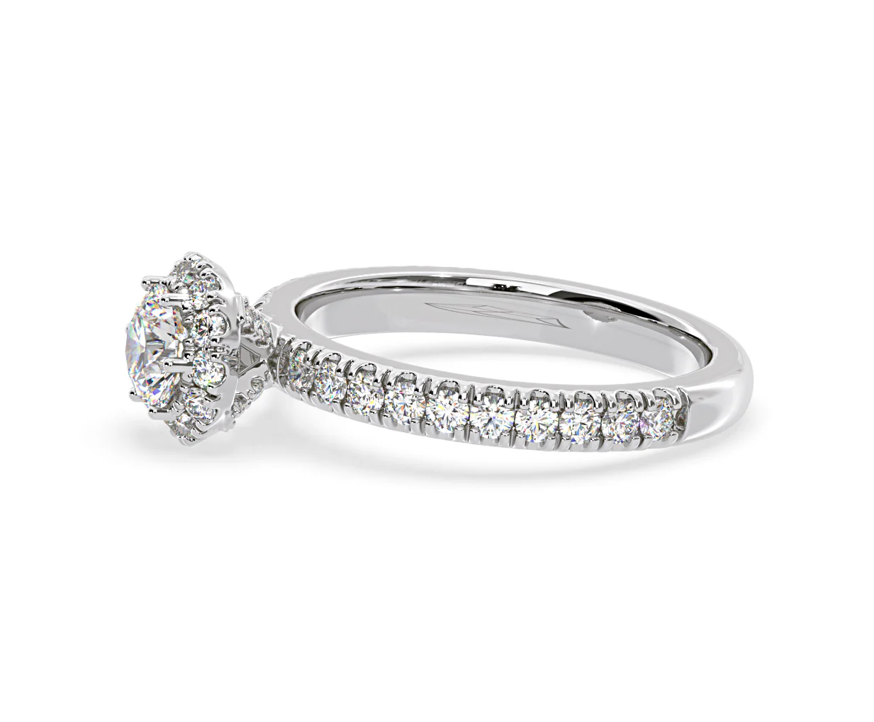 Alessandra Diamond Engagement Ring 18KW Gold 1.10CT G/SI2 - Image 23