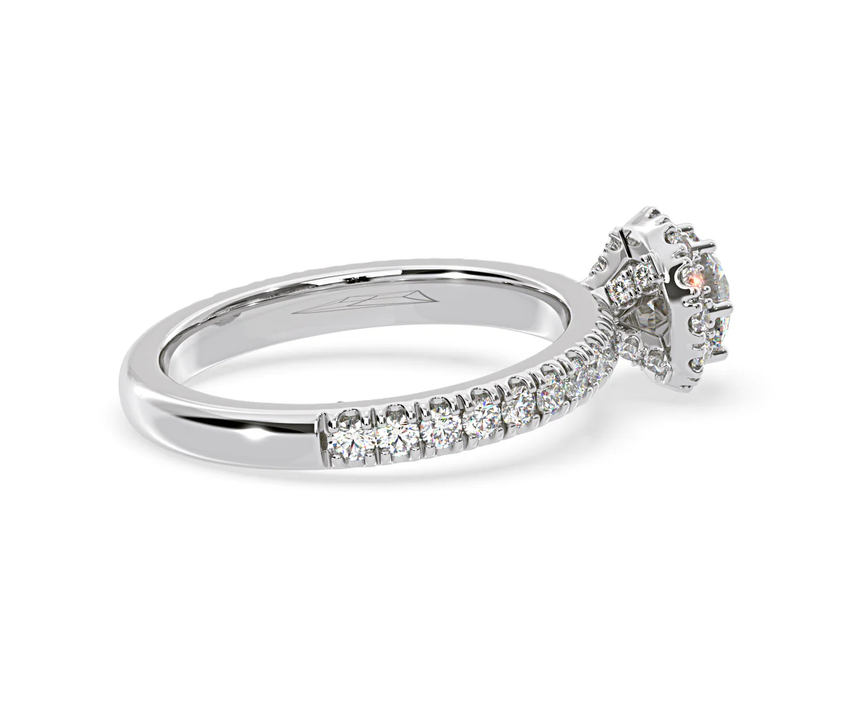 Alessandra Diamond Engagement Ring 18KW Gold 1.10CT G/SI2 - Image 62