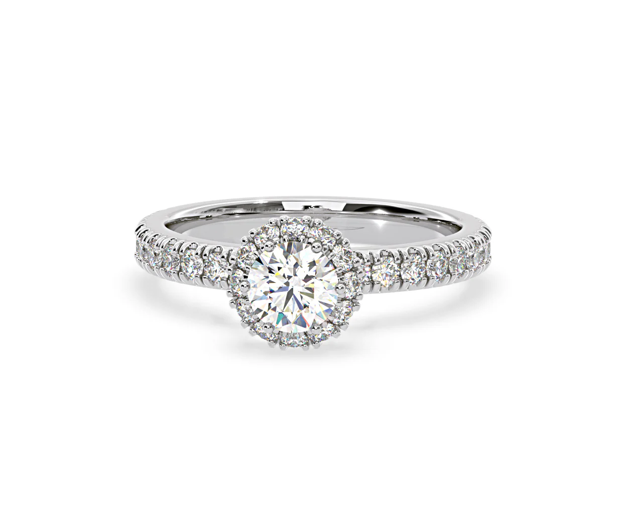 Alessandra GIA Diamond Engagement Ring 18KW Gold 1.35CT G/SI2 - Image 8