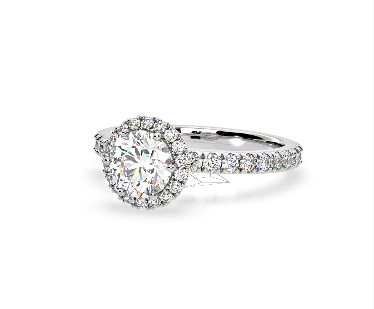Alessandra GIA Diamond Engagement Ring Platinum 1.60CT G/VS2 - Image 12