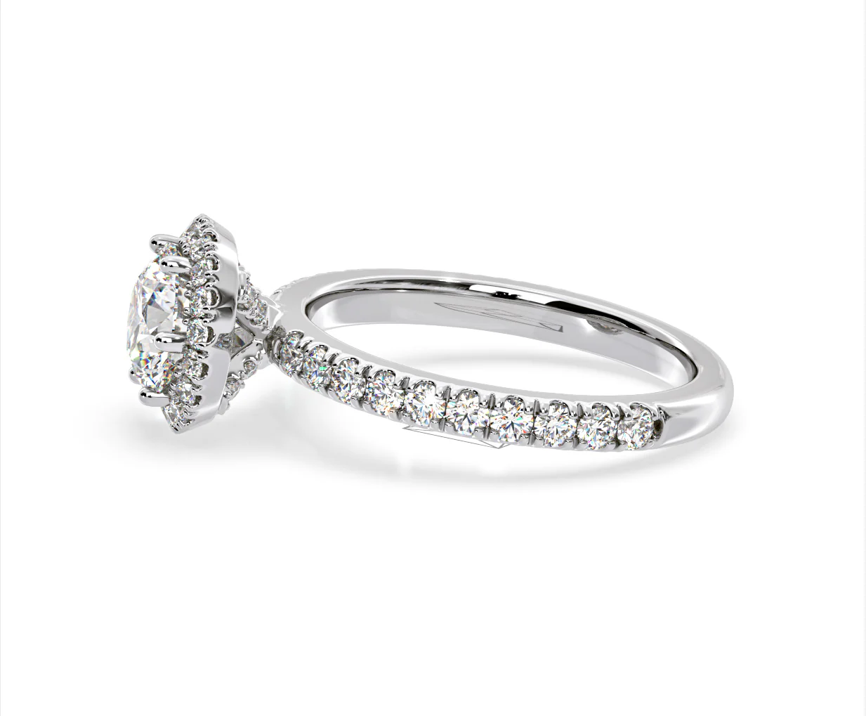 Alessandra GIA Diamond Engagement Ring Platinum 1.60CT G/VS2 - Image 25