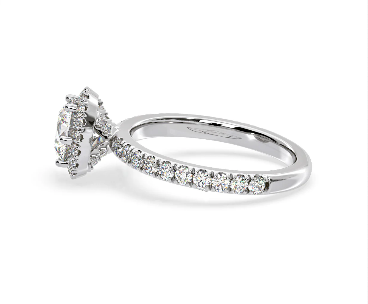 Alessandra GIA Diamond Engagement Ring Platinum 1.60CT G/VS2 - Image 27