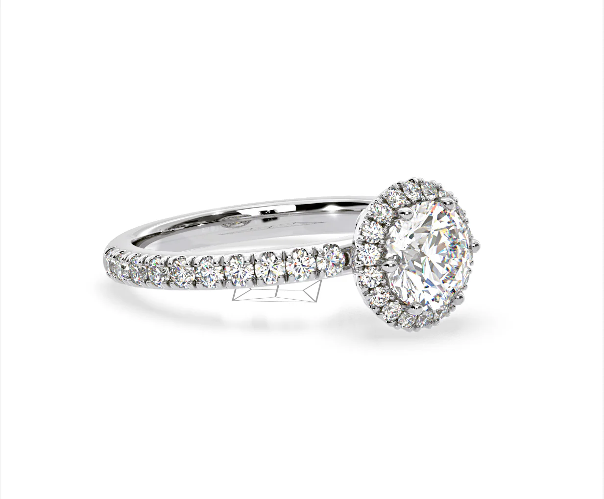 Alessandra GIA Diamond Engagement Ring Platinum 1.60CT G/VS2 - Image 77