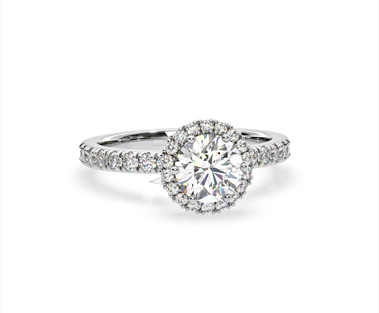 Alessandra GIA Diamond Engagement Ring Platinum 1.60CT G/VS2 - Image 84