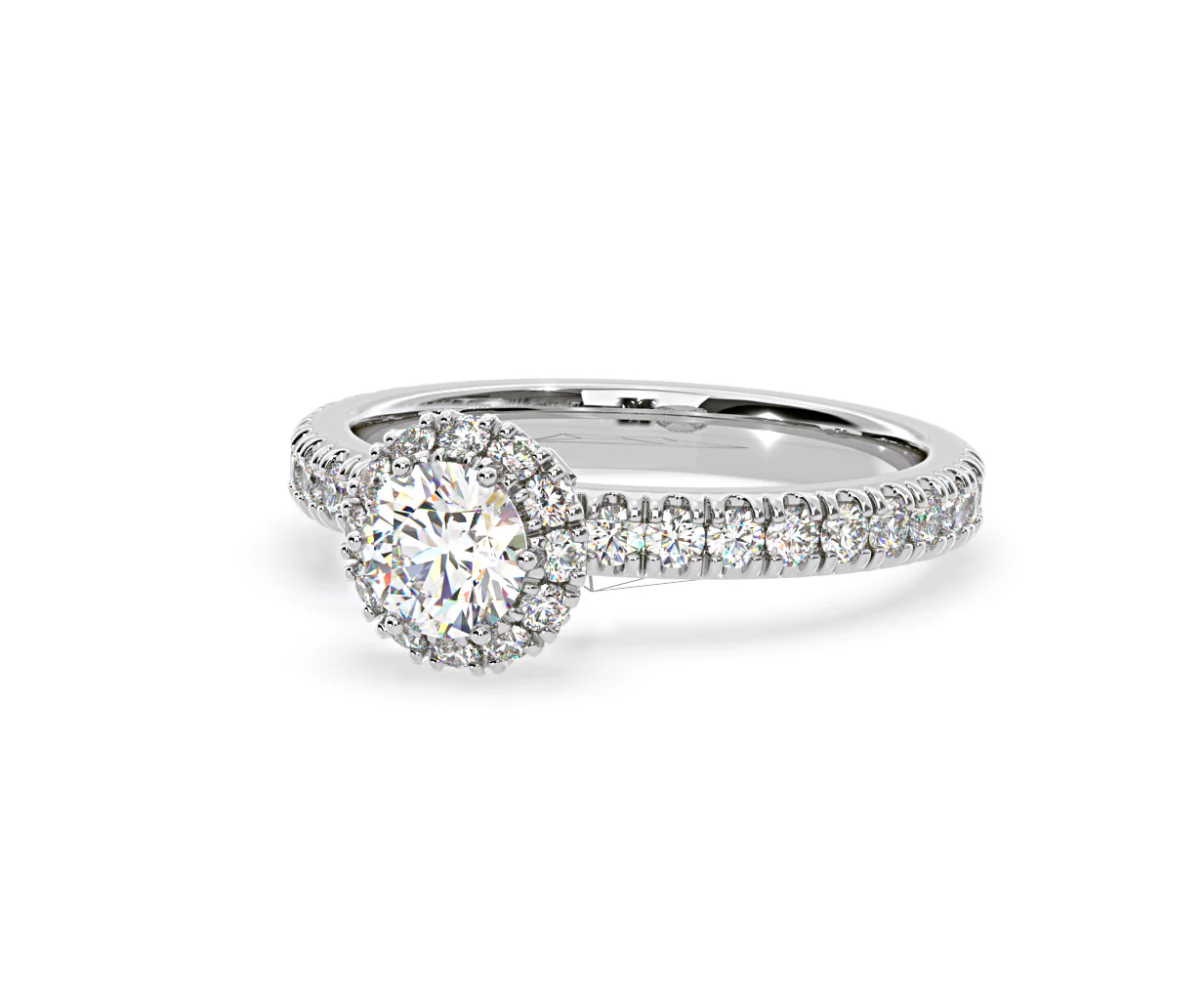 Alessandra Diamond Engagement Ring Platinum 1.10CT G/SI2 - Image 12