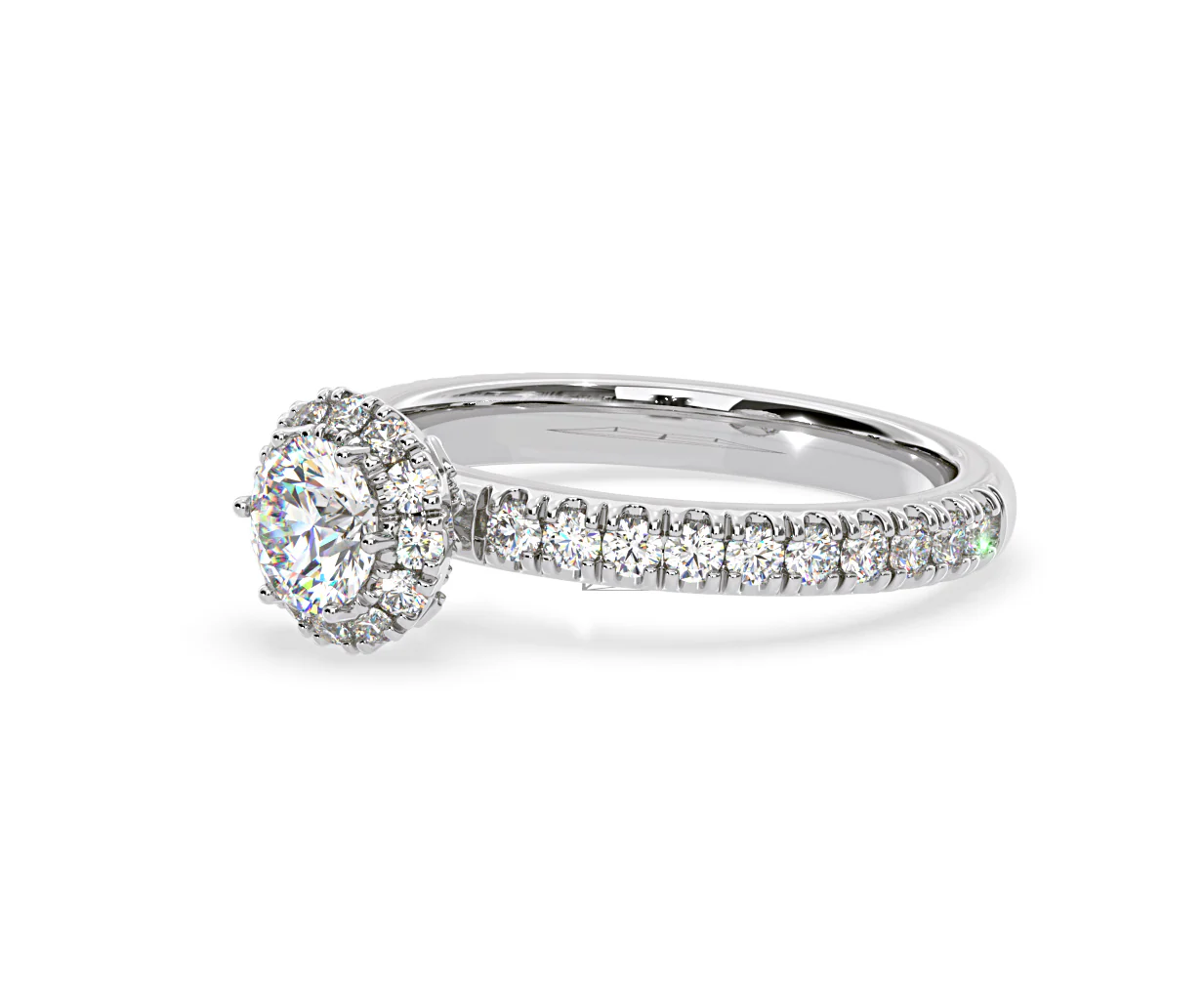 Alessandra Diamond Engagement Ring Platinum 1.10CT G/SI2 - Image 17
