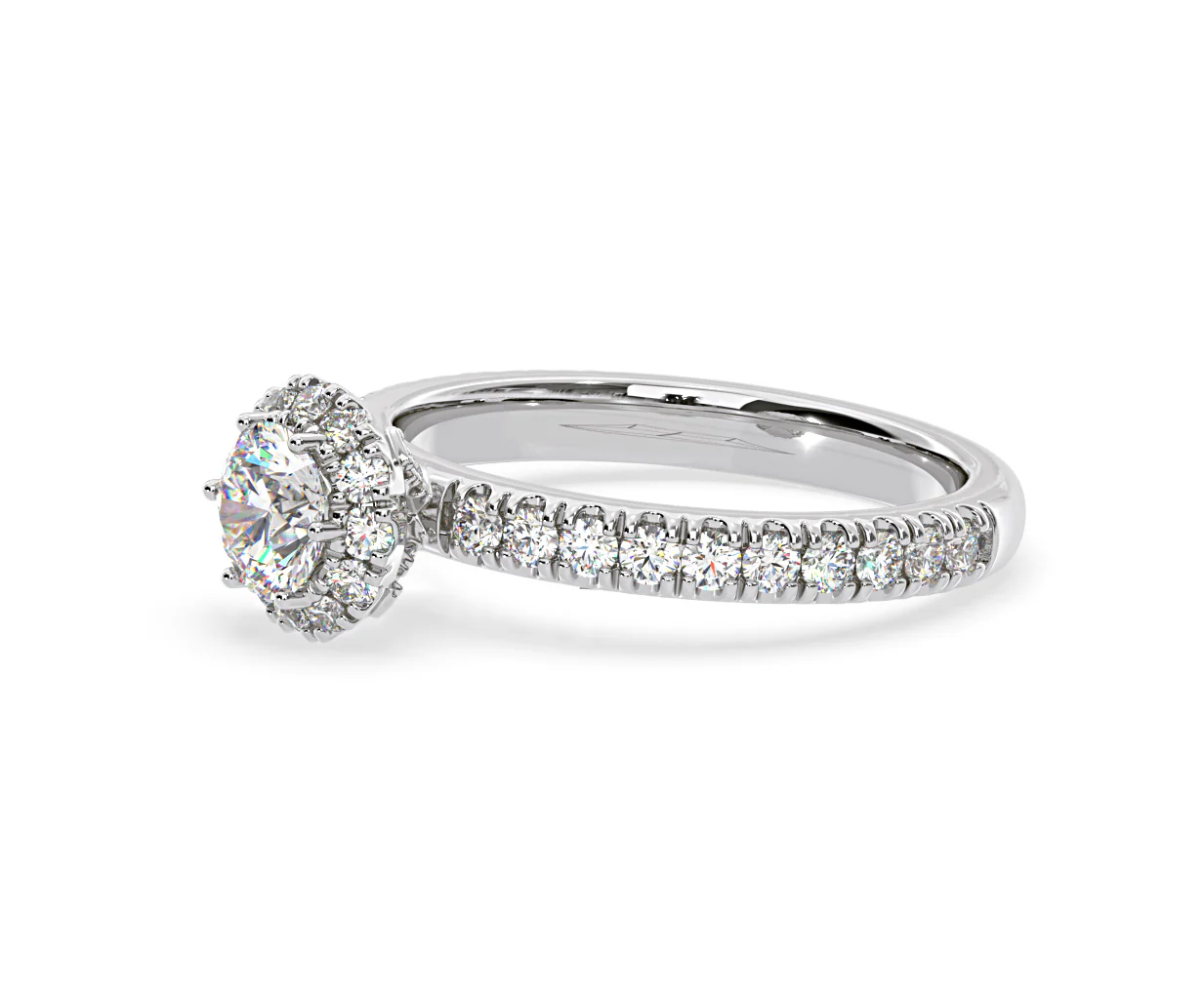 Alessandra Diamond Engagement Ring Platinum 1.10CT G/SI2 - Image 19