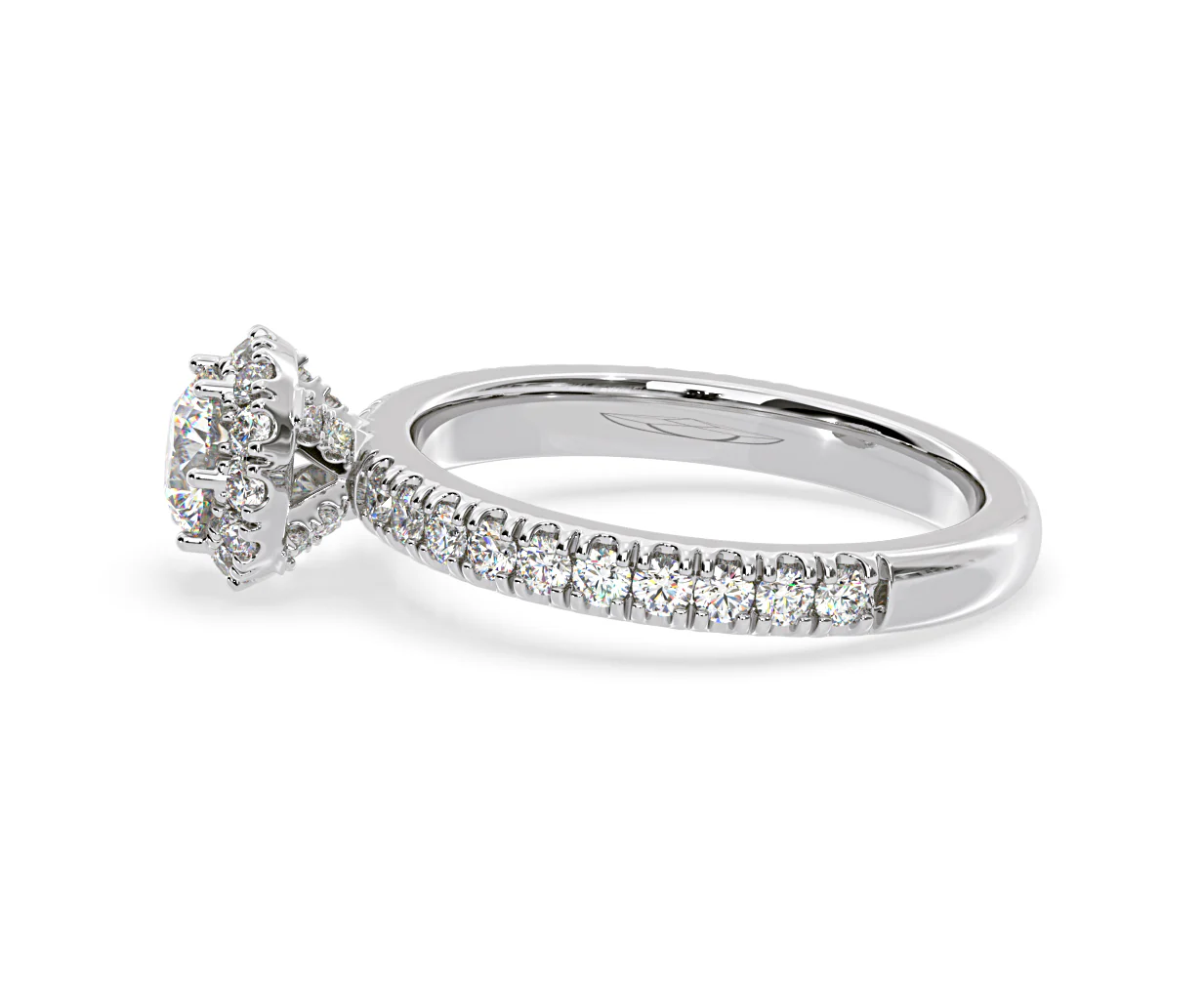 Alessandra Diamond Engagement Ring Platinum 1.10CT G/SI2 - Image 26