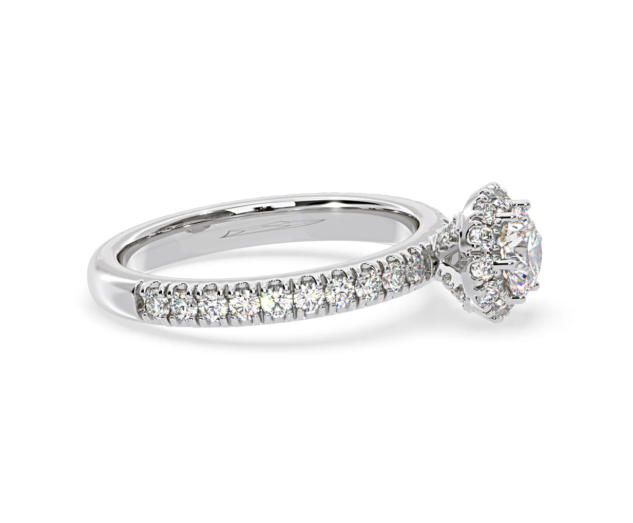 Alessandra Diamond Engagement Ring Platinum 1.10CT G/SI2 - Image 70
