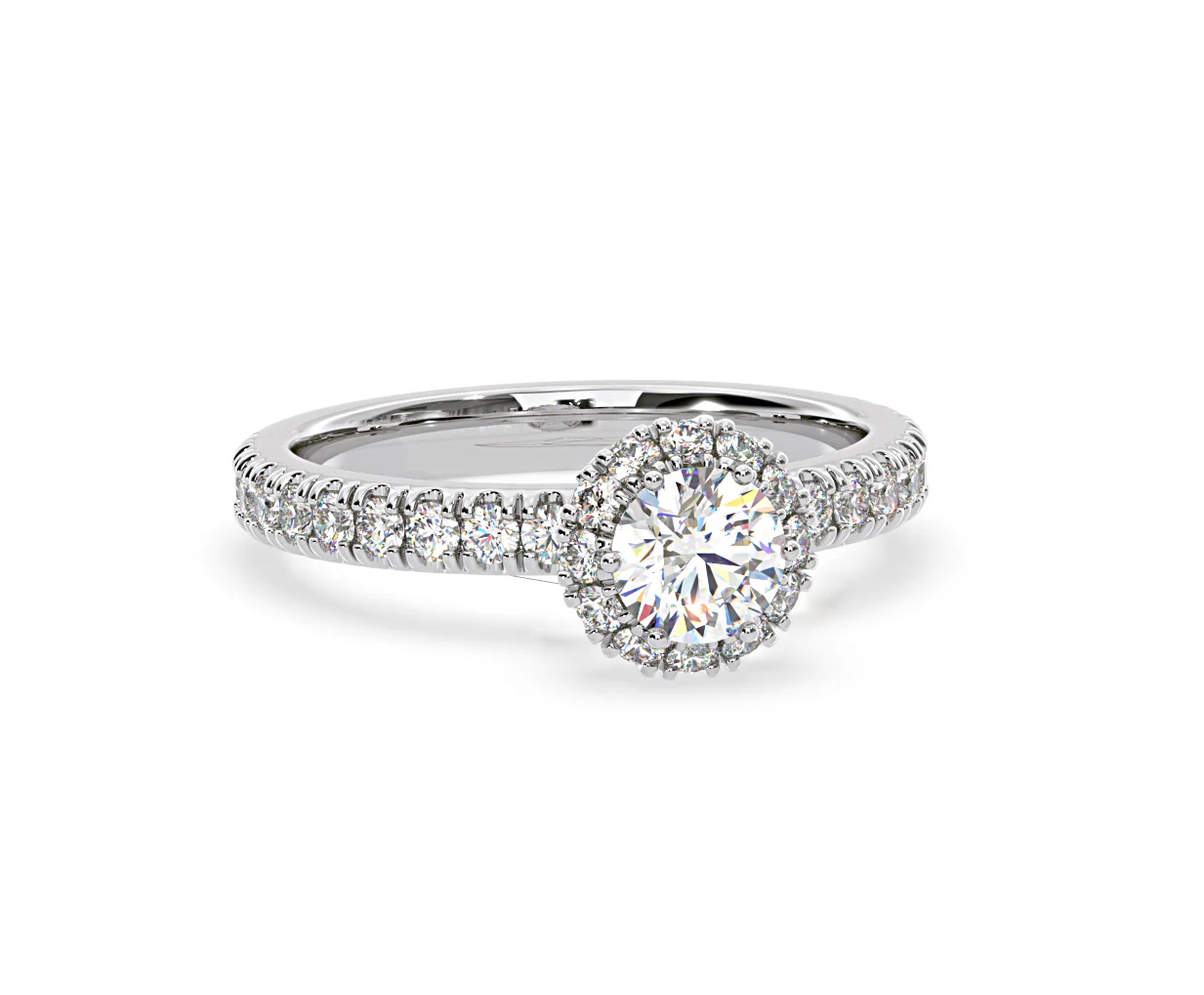 Alessandra Diamond Engagement Ring Platinum 1.10CT G/SI2 - Image 83