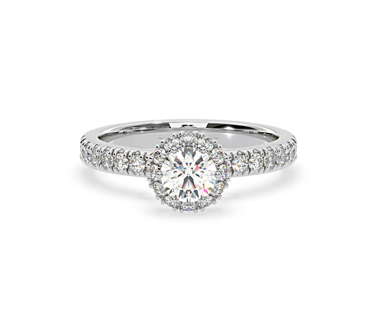 Alessandra Diamond Engagement Ring Platinum 1.10CT G/SI2 - Image 86