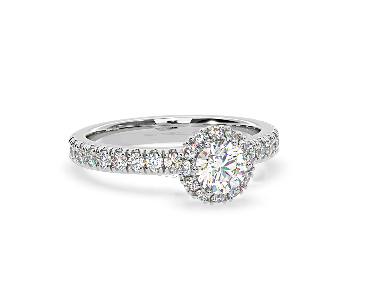 Alessandra GIA Diamond Engagement Ring Platinum 1.35CT G/VS2 - Image 82