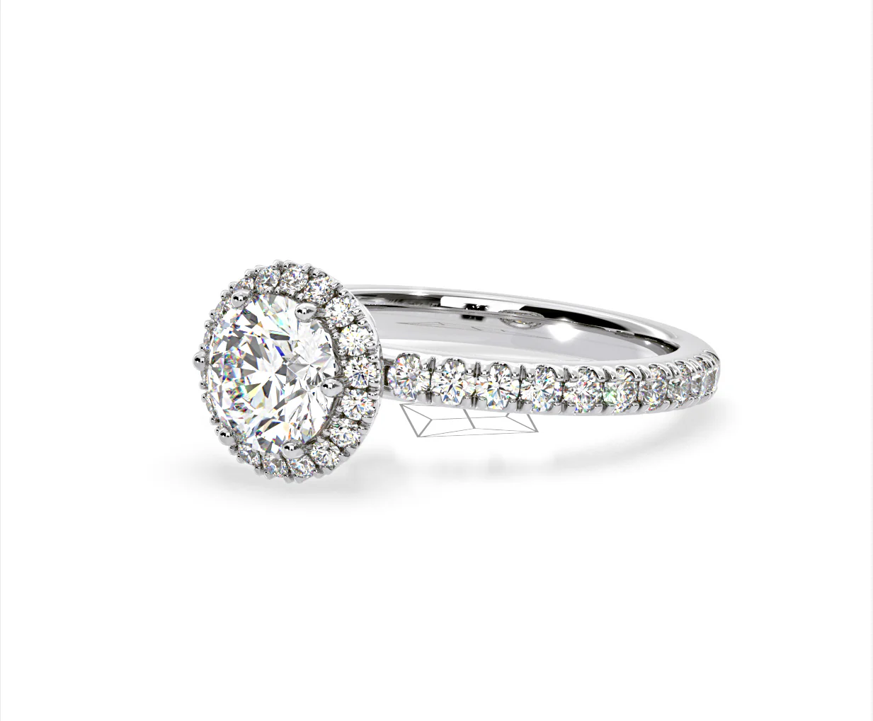 Alessandra GIA Diamond Engagement Ring Platinum 1.70CT G/VS2 - Image 15