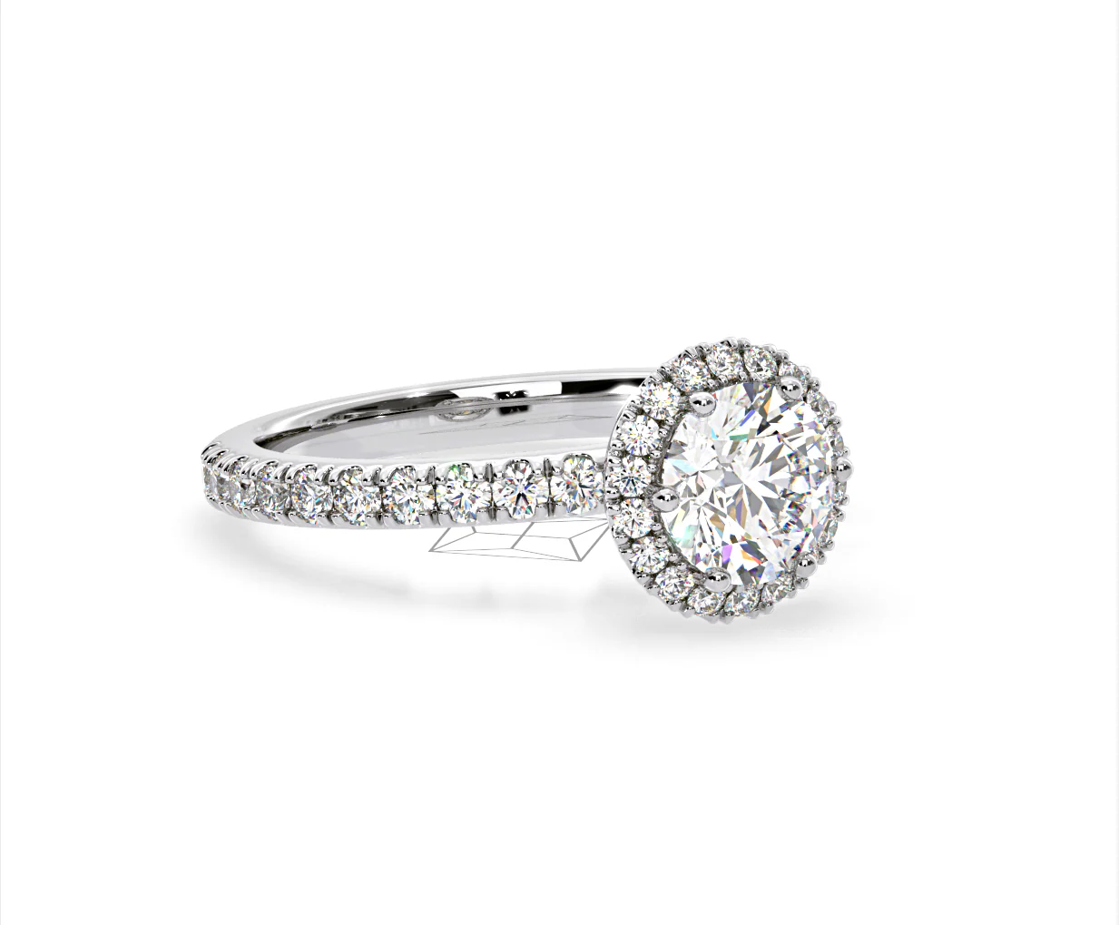 Alessandra GIA Diamond Engagement Ring Platinum 1.70CT G/VS2 - Image 79