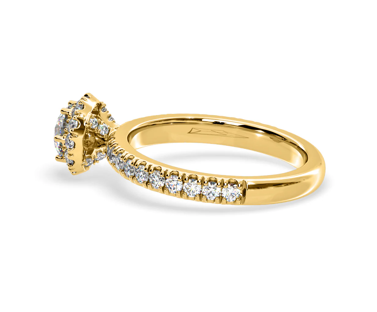 Alessandra Lab Diamond Engagement Ring 18K Gold 1.10CT F/VS1 - Image 30