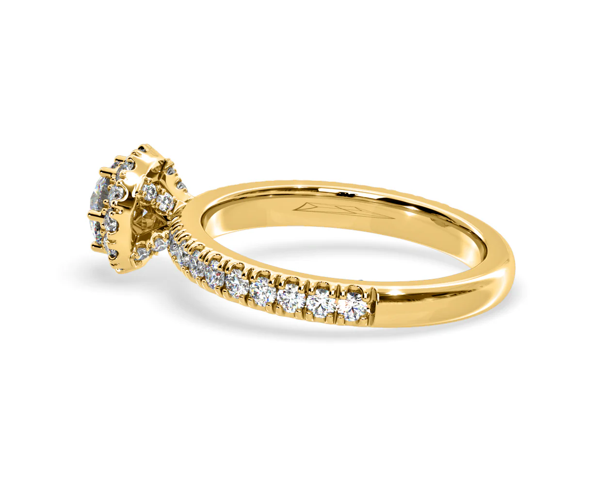 Alessandra Lab Diamond Engagement Ring 18K Gold 1.10CT F/VS1 - Image 31