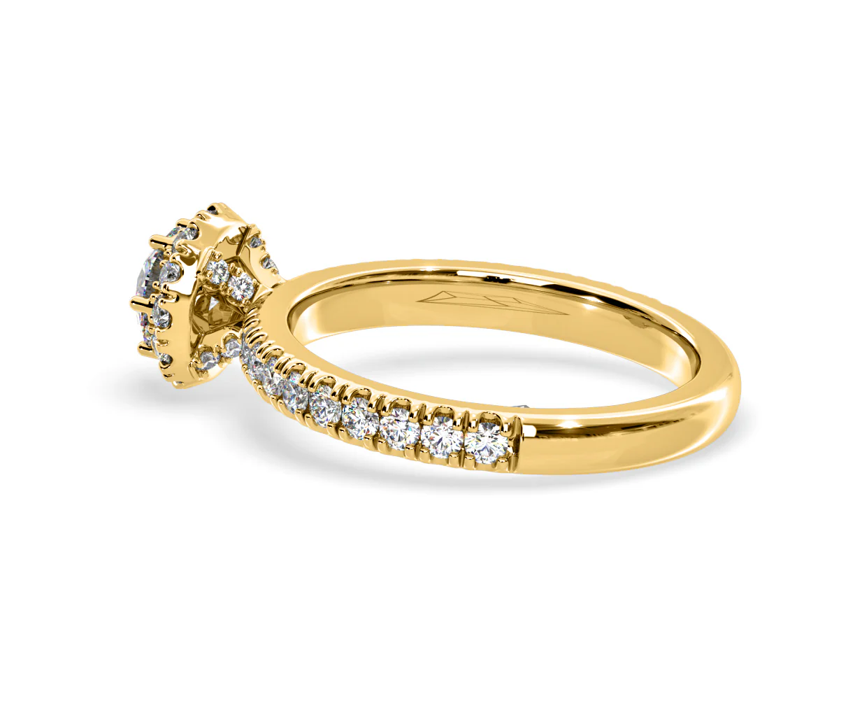 Alessandra Lab Diamond Engagement Ring 18K Gold 1.10CT F/VS1 - Image 32