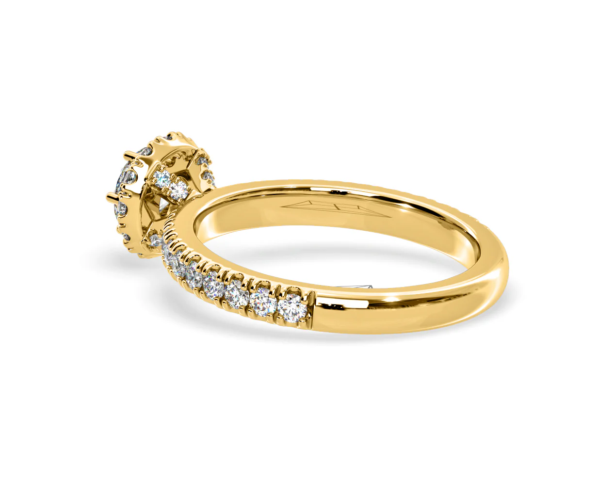 Alessandra Lab Diamond Engagement Ring 18K Gold 1.10CT F/VS1 - Image 35