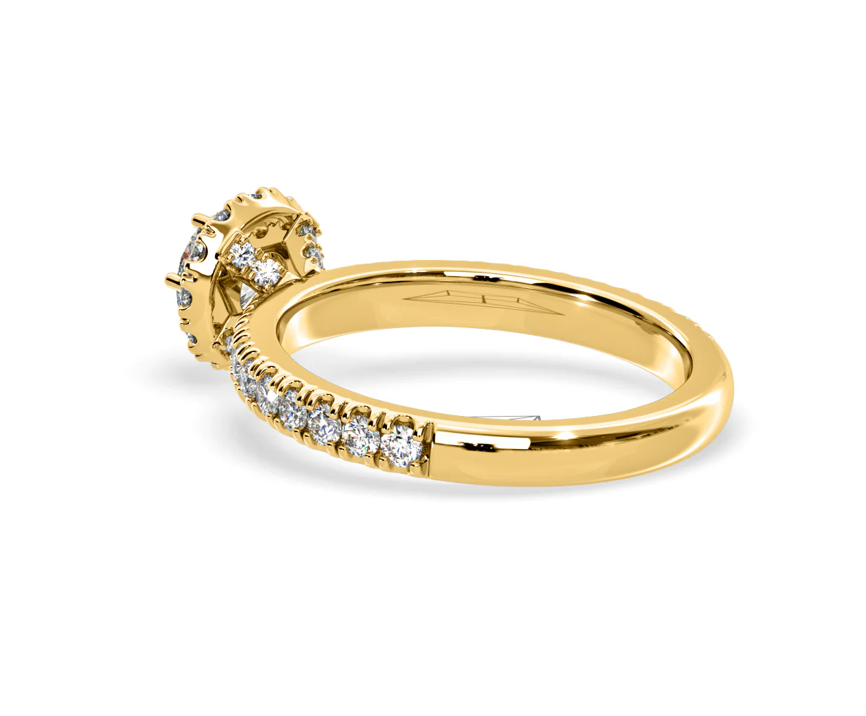 Alessandra Lab Diamond Engagement Ring 18K Gold 1.10CT F/VS1 - Image 36