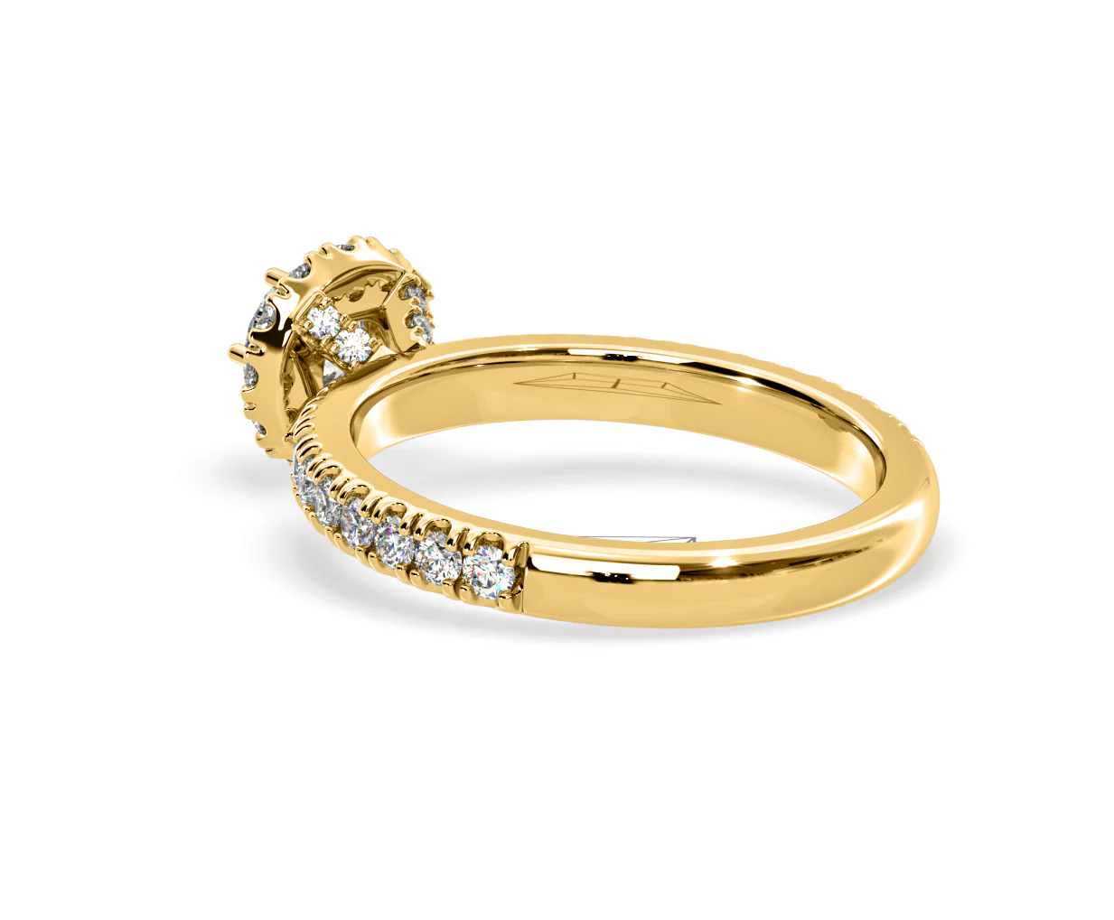 Alessandra Lab Diamond Engagement Ring 18K Gold 1.10CT F/VS1 - Image 37