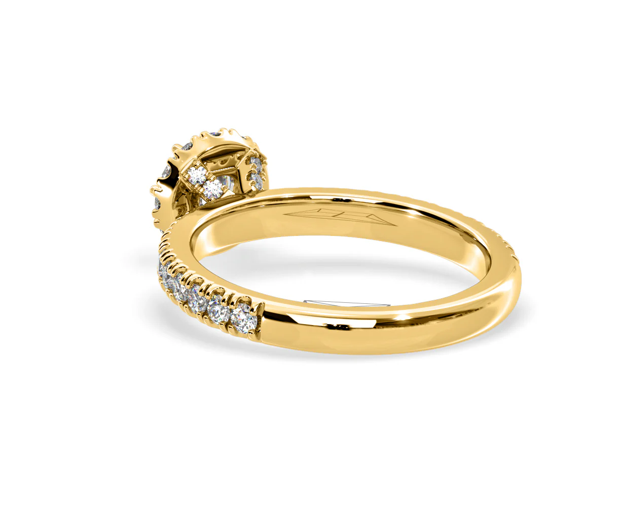 Alessandra Lab Diamond Engagement Ring 18K Gold 1.10CT F/VS1 - Image 39