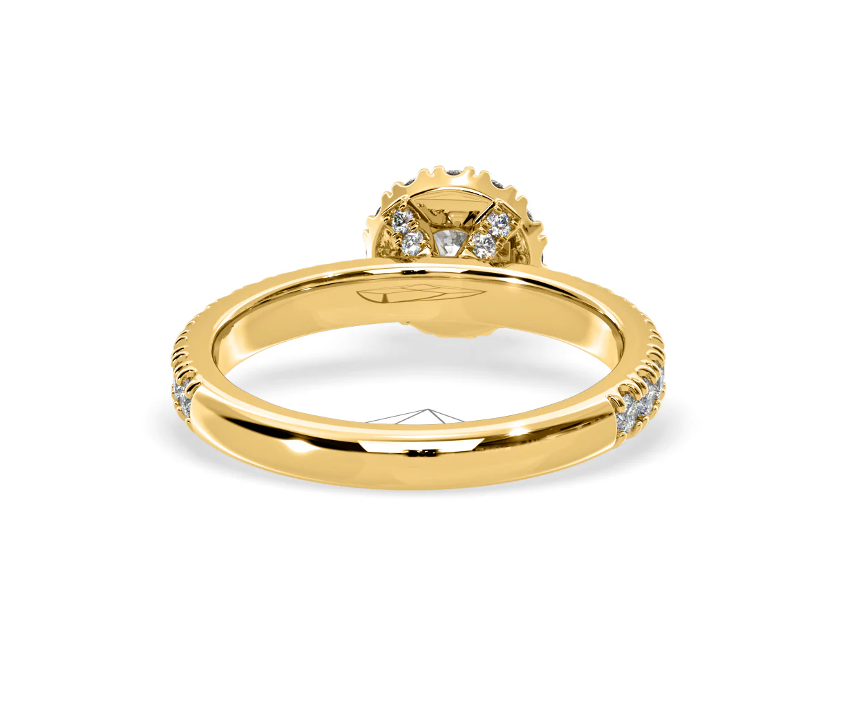 Alessandra Lab Diamond Engagement Ring 18K Gold 1.10CT F/VS1 - Image 48