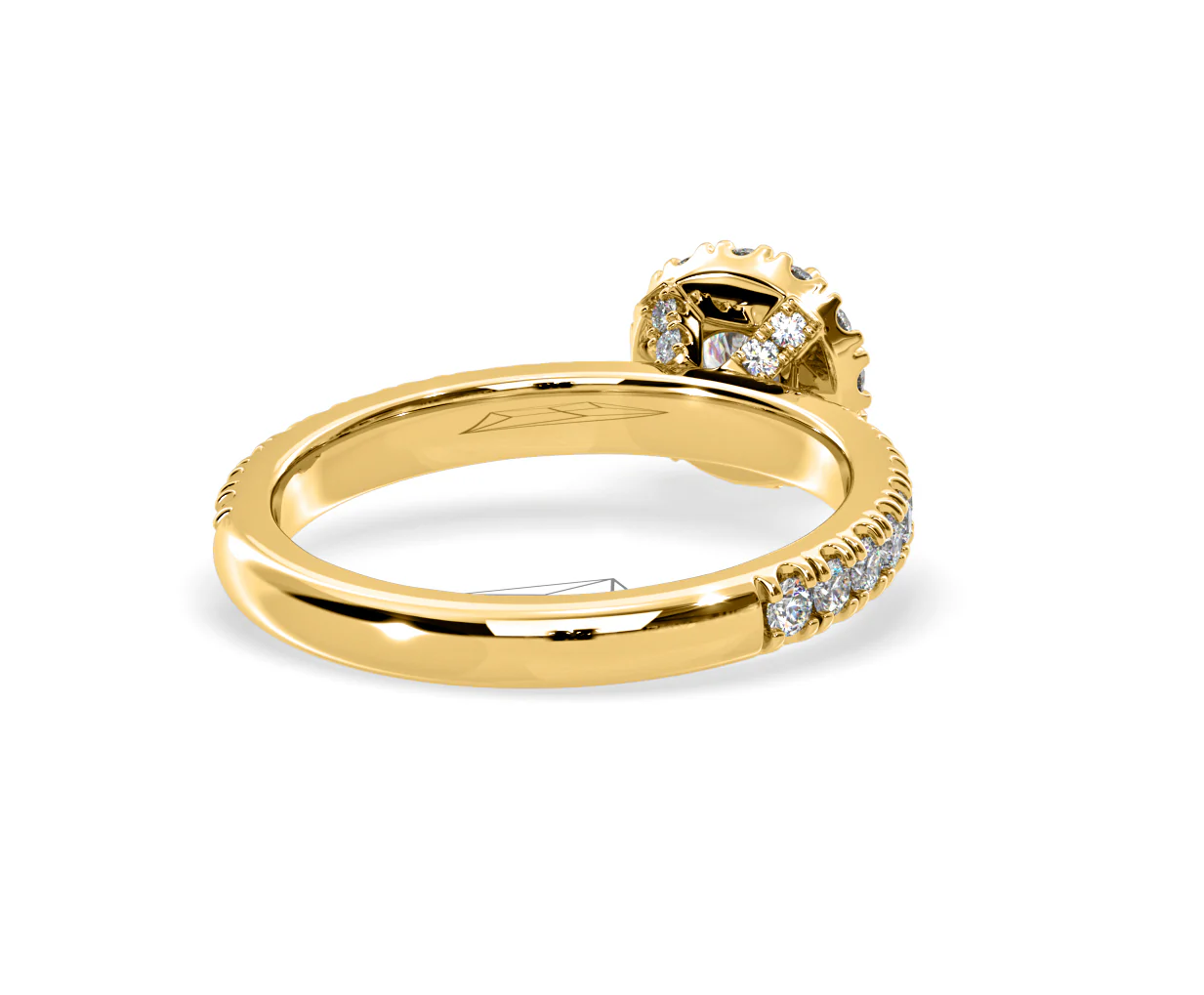 Alessandra Lab Diamond Engagement Ring 18K Gold 1.10CT F/VS1 - Image 52