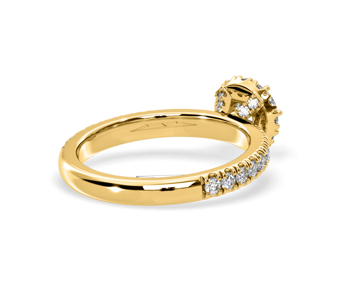 Alessandra Lab Diamond Engagement Ring 18K Gold 1.10CT F/VS1 - Image 55