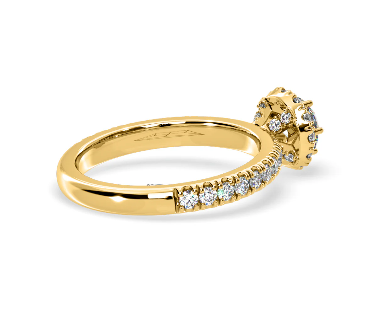 Alessandra Lab Diamond Engagement Ring 18K Gold 1.10CT F/VS1 - Image 59