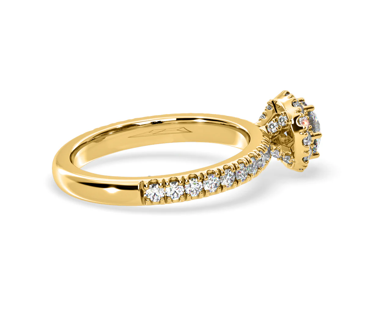 Alessandra Lab Diamond Engagement Ring 18K Gold 1.10CT F/VS1 - Image 62