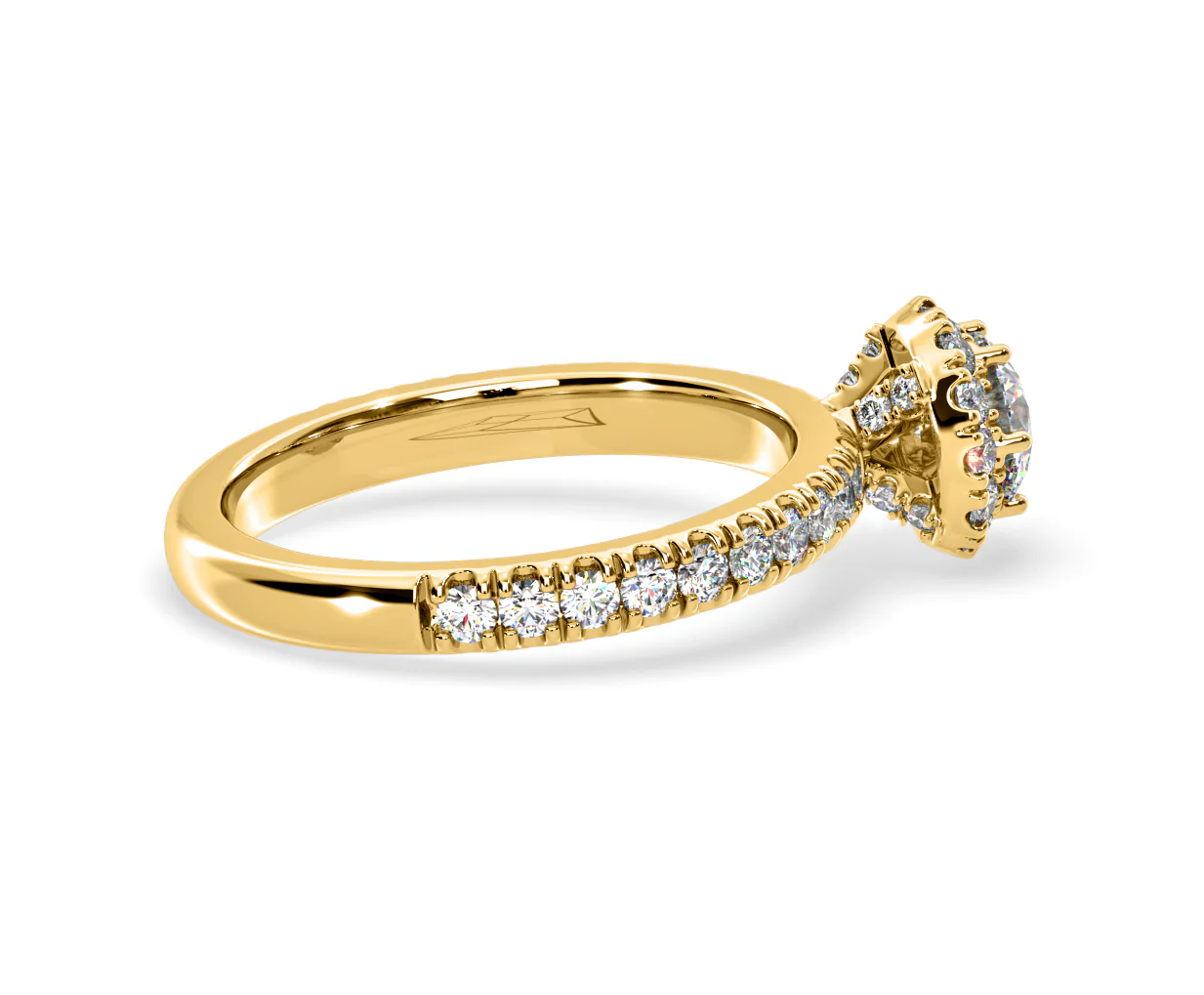 Alessandra Lab Diamond Engagement Ring 18K Gold 1.10CT F/VS1 - Image 63