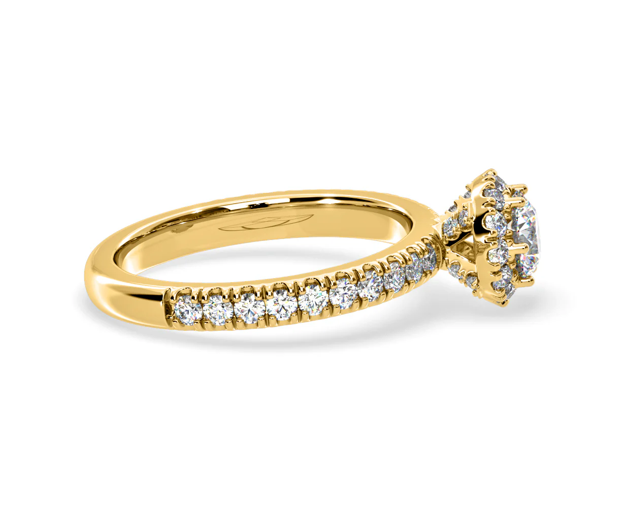 Alessandra Lab Diamond Engagement Ring 18K Gold 1.10CT F/VS1 - Image 67