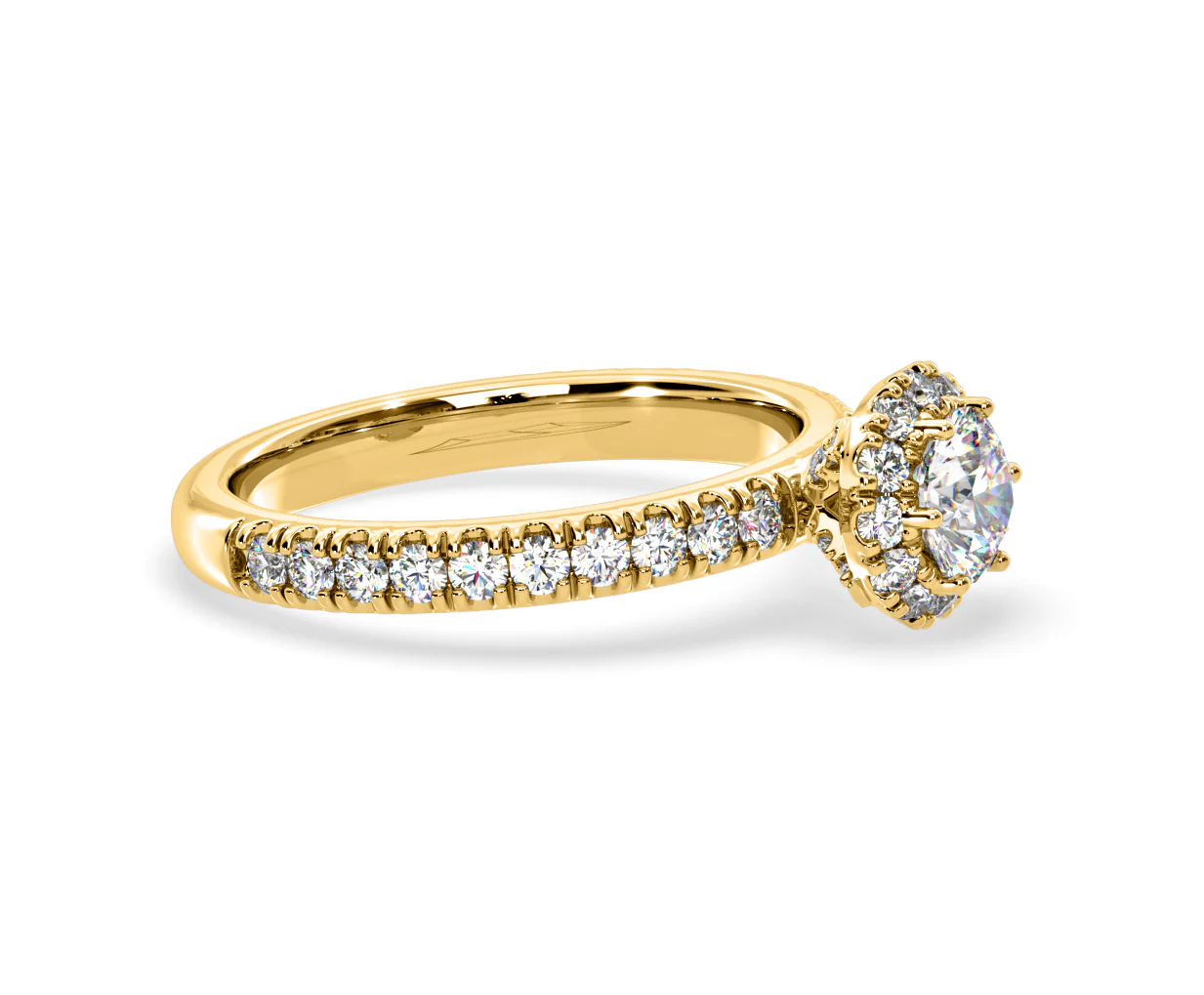 Alessandra Lab Diamond Engagement Ring 18K Gold 1.10CT F/VS1 - Image 72