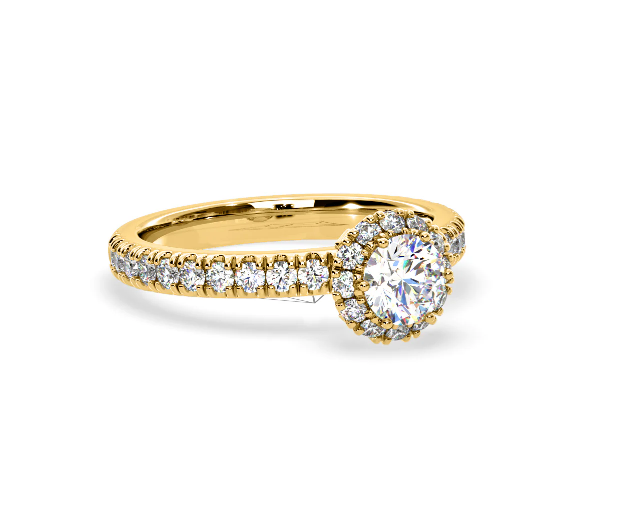 Alessandra Lab Diamond Engagement Ring 18K Gold 1.10CT F/VS1 - Image 80