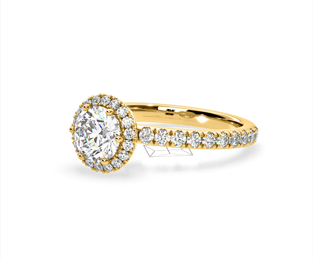 Alessandra Lab Diamond Engagement Ring 18K Gold 1.70CT F/VS1 - Image 15