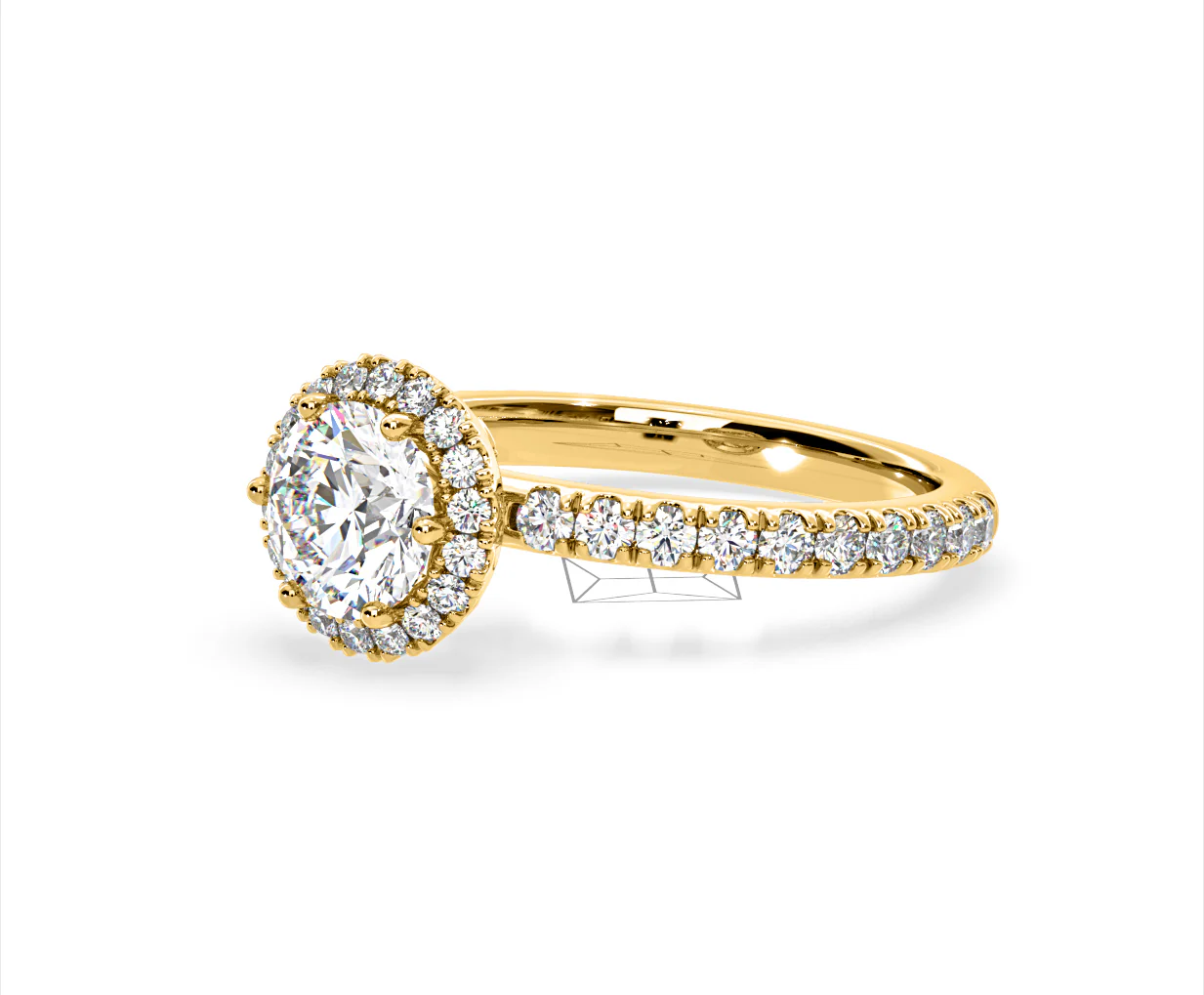Alessandra Lab Diamond Engagement Ring 18K Gold 1.70CT F/VS1 - Image 16