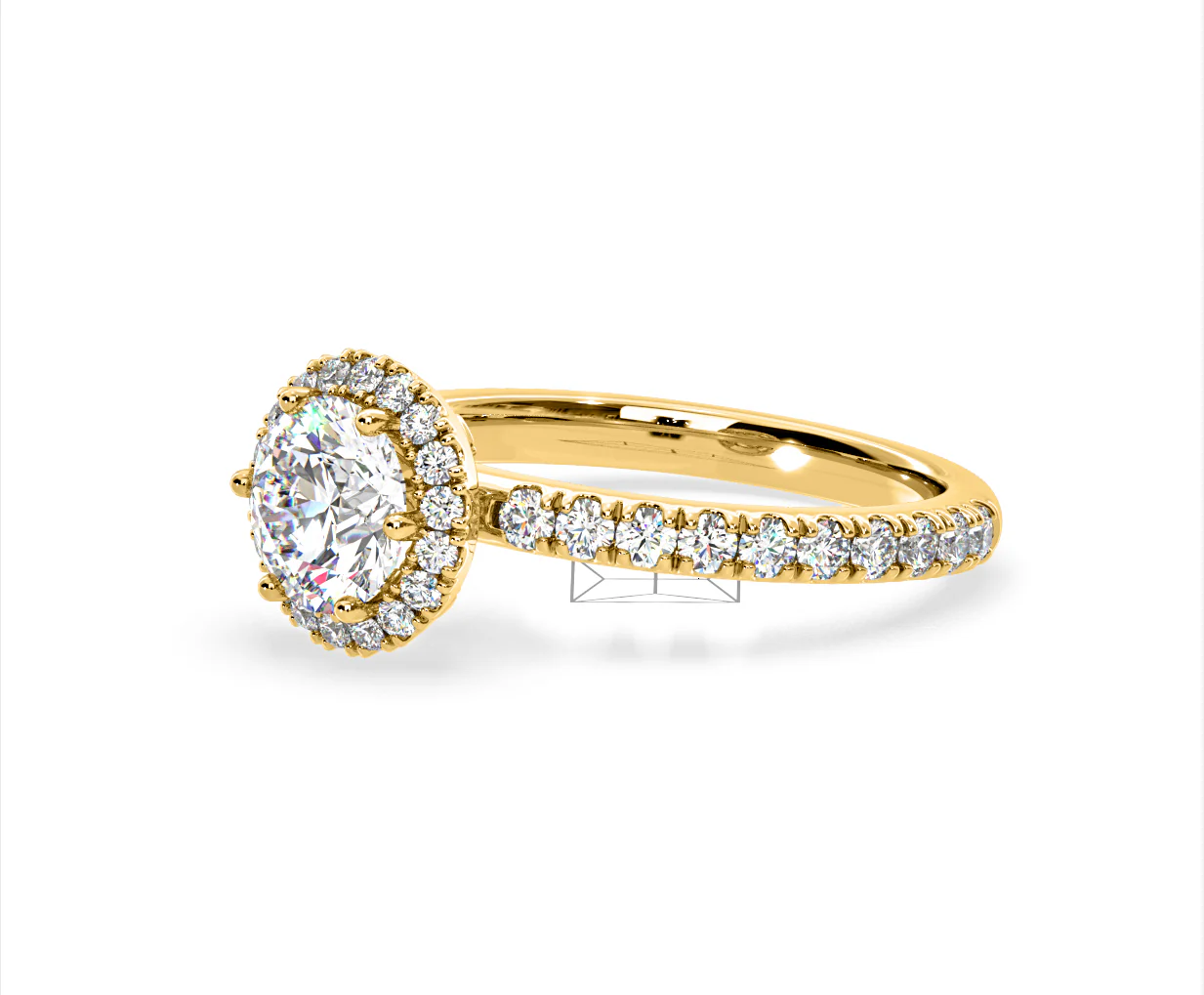 Alessandra Lab Diamond Engagement Ring 18K Gold 1.70CT F/VS1 - Image 17