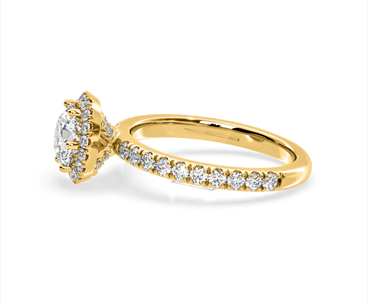 Alessandra Lab Diamond Engagement Ring 18K Gold 1.70CT F/VS1 - Image 25