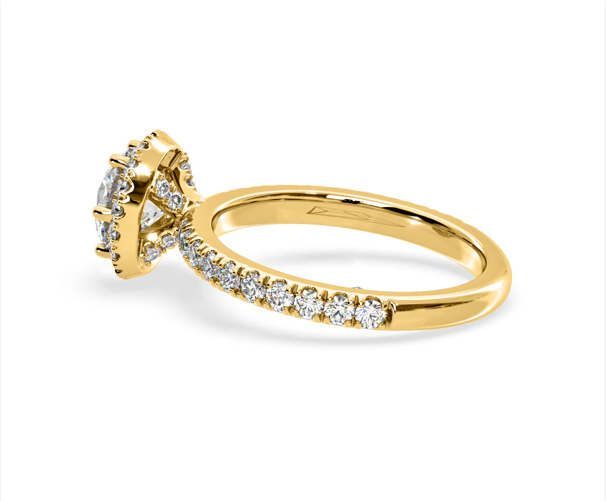 Alessandra Lab Diamond Engagement Ring 18K Gold 1.70CT F/VS1 - Image 31