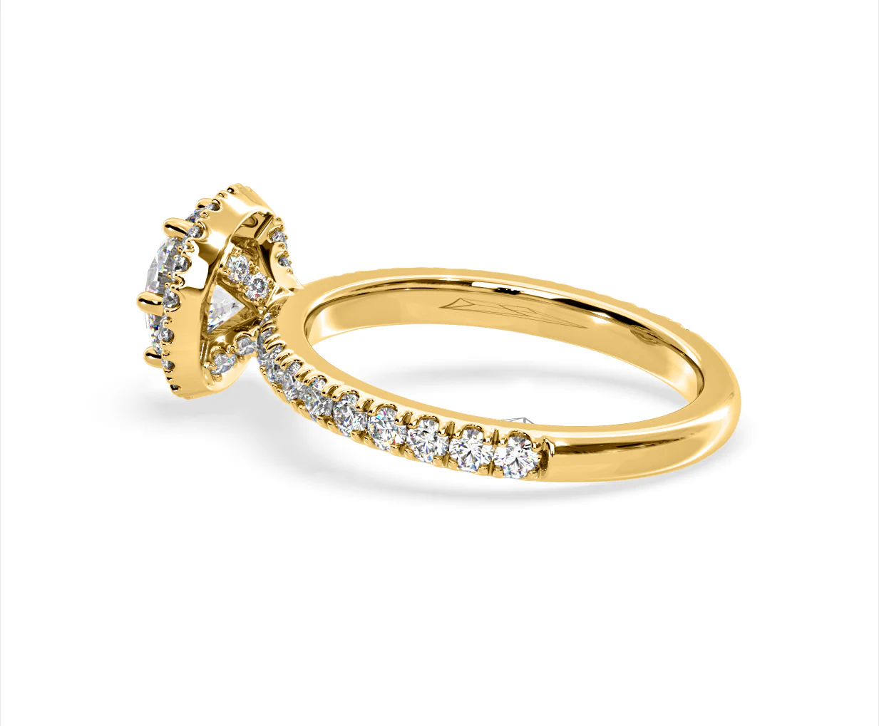 Alessandra Lab Diamond Engagement Ring 18K Gold 1.70CT F/VS1 - Image 32