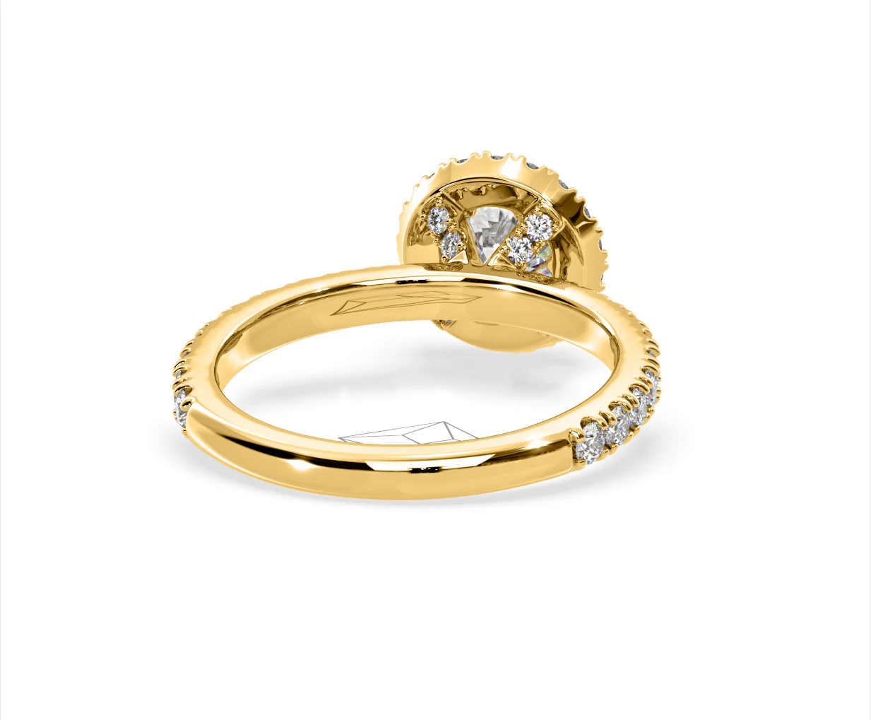 Alessandra Lab Diamond Engagement Ring 18K Gold 1.70CT F/VS1 - Image 50