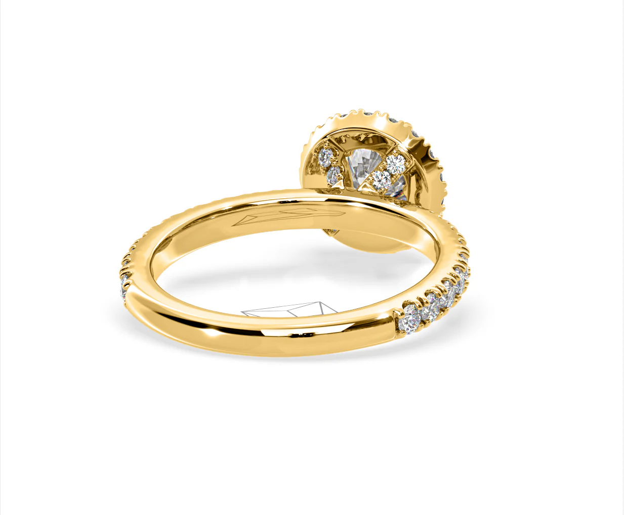 Alessandra Lab Diamond Engagement Ring 18K Gold 1.70CT F/VS1 - Image 51