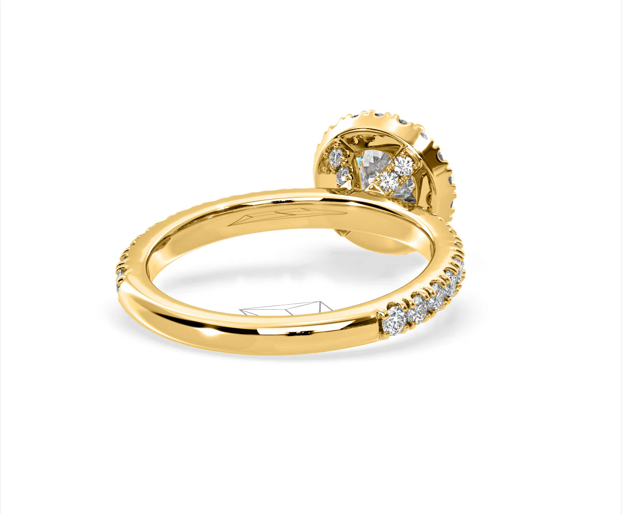 Alessandra Lab Diamond Engagement Ring 18K Gold 1.70CT F/VS1 - Image 52