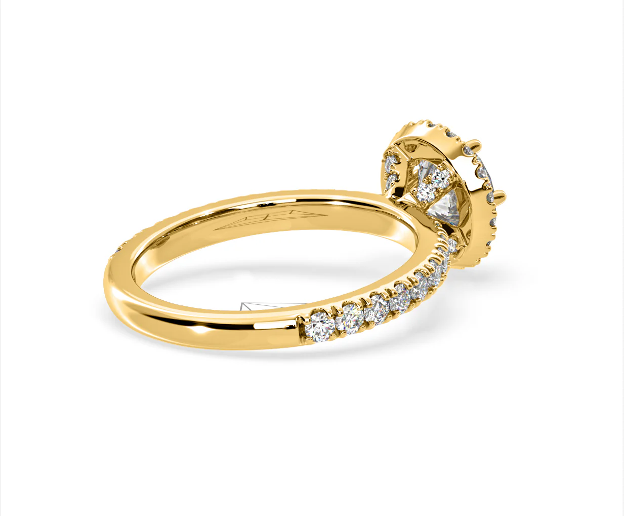 Alessandra Lab Diamond Engagement Ring 18K Gold 1.70CT F/VS1 - Image 57