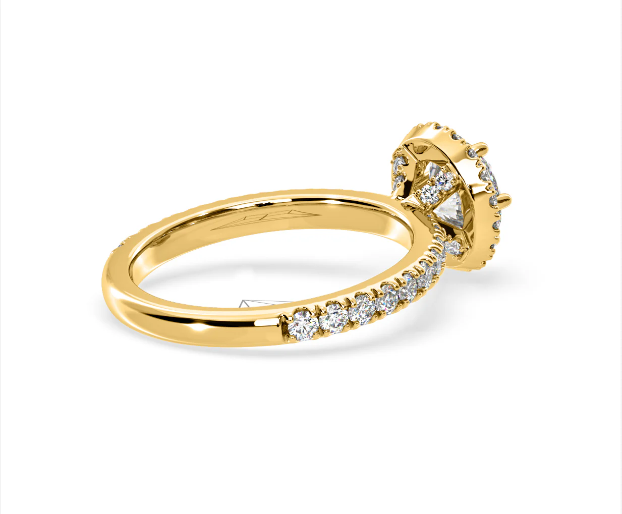 Alessandra Lab Diamond Engagement Ring 18K Gold 1.70CT F/VS1 - Image 58