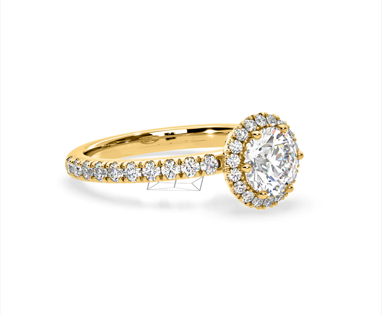Alessandra Lab Diamond Engagement Ring 18K Gold 1.70CT F/VS1 - Image 77